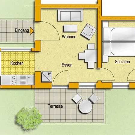 דירה Haus Friedrich-goehren גוהרן